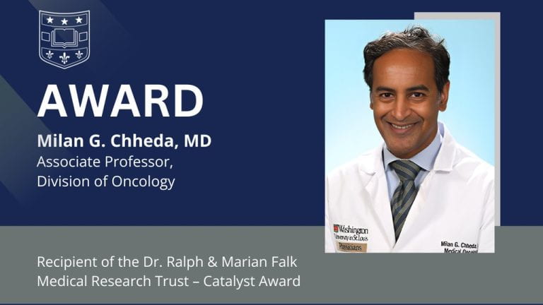 Chheda Receives Dr. Ralph & Marian Falk Medical Research Trust – Catalyst Award